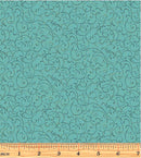 A Festive Medley 5073M-82 Winter Scroll Medium Teal by Jackie Robinson for Benartex