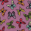 Bonnie's Butterflies Flannel MASF9943-V Butterflies Violet by Bonnie Sullivan for Maywood Studio