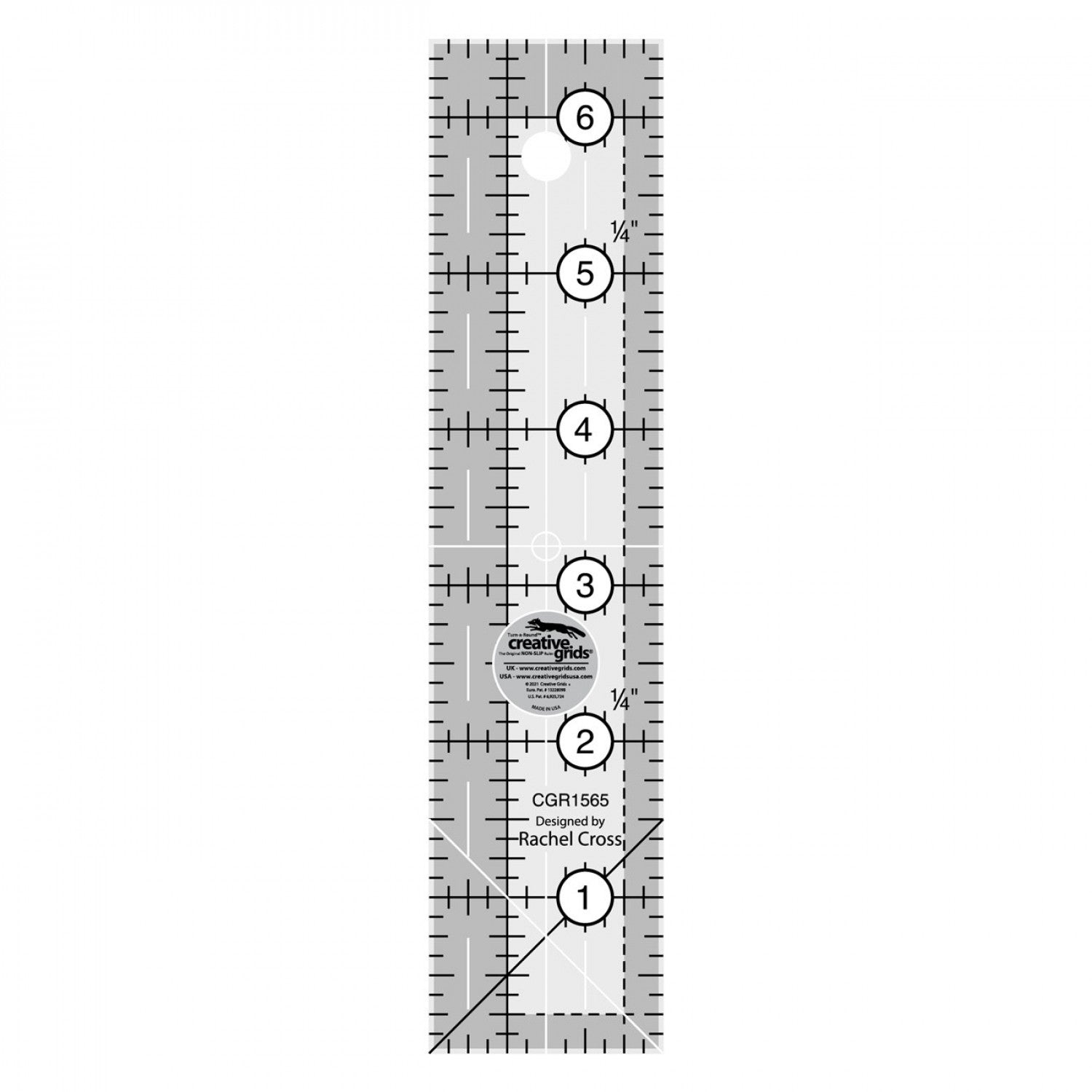 Creative Grids Quilt Ruler 12-1/2in x 18-1/2in
