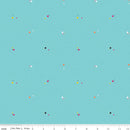 Colour Wall C11592-AQUA Dots by Sue Daley Designs for Riley Blake Designs