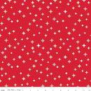 Cozy Christmas C5365-Red Sparkle by Lori Holt for Riley Blake Designs
