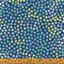 Cubby Bear Flannel 52383-5 Dark Blue Star Clusters Windham
