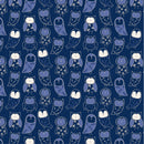 Cubby Bear Flannel 52705-3 Navy Night Night Windham Fabrics
