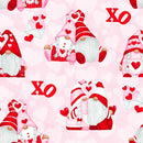 Gnomie Love 9787-22 Pink Hugging Gnomes by Shelly Comiskey for Henry Glass