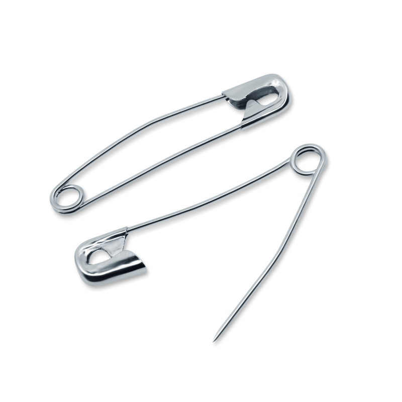 Curved Safety Pins - 50 Count
