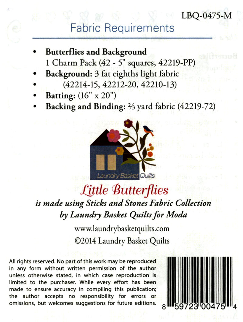 Little Butterflies Pattern and Stencil