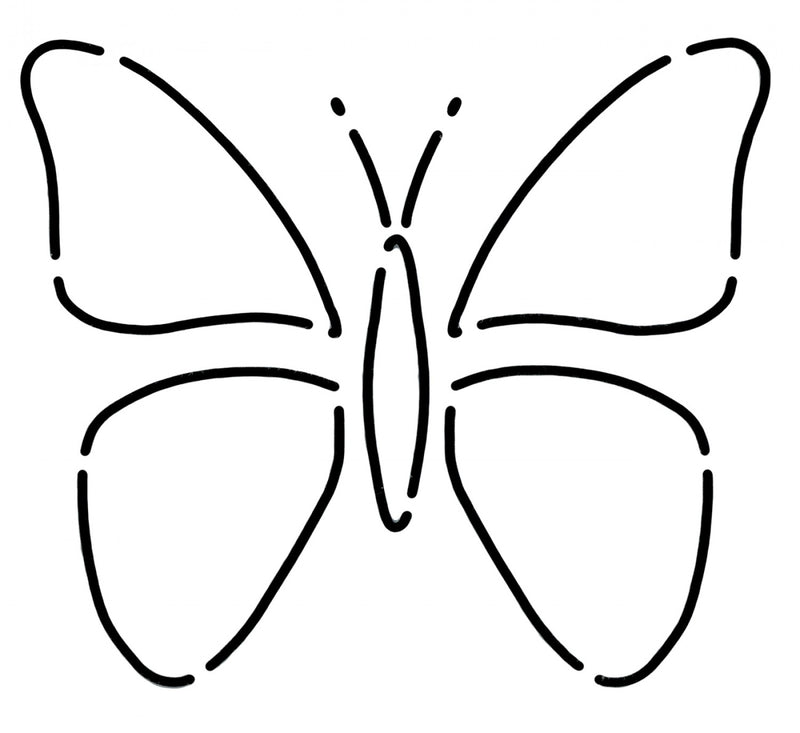 Little Butterflies Pattern and Stencil