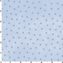 Little Lambies Woollies Flannel MASF18506-B2 Blue Polka Dots by Bonnie Sullivan for Maywood Studio