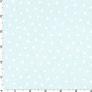 Little Lambies Woollies Flannel MASF18506-QW Light Aqua/White Polka Dots by Bonnie Sullivan for Maywood Studio