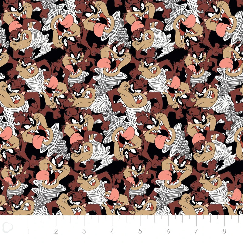 Looney Tunes II 23600167-02 Black Taz Expressions Camelot Fabrics