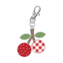 Lori Holt Calico Enamel Charm - Cherries