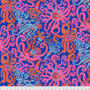 Octopus PWBM074.BLUE by Brandon Mably for Free Spirit