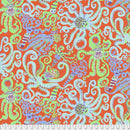 Octopus PWBM074.ORANGE by Brandon Mably for Free Spirit