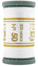 Presencia Cotton Sewing Thread 3-ply 50wt 500m White 0001