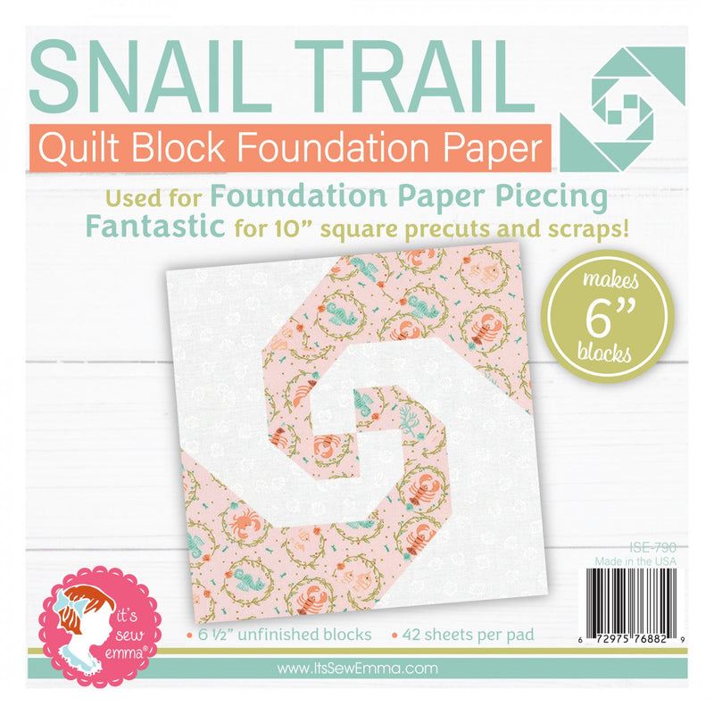 Snail Trail Foundation Paper Pad - 6 Inch Blocks
