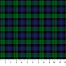 Totally Tartan Wovens W24508-76 Black Watch Green Multi by Northcott Studio for Northcott