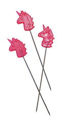 Tula Pink Unicorn Head Straight Pins