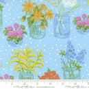 Wild Blossoms 48734-23 Mist Canning Jars by Robin Pickens for Moda