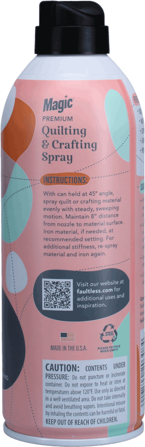 Magic Premium Quilting & Crafting Spray - 15 Oz  Aerosol - DUE TO FREEZING, PRODUCT WILL NOT BE SHIPPED DURING WINTER MONTHS