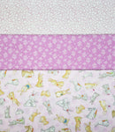 3 Yard Fabric Bundle for Fabric Cafe Books/Patterns - Bunnies for Baby (Printed Cotton)