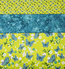 3 Yard Fabric Bundle for Fabric Café Books/Patterns - Cottage Bleu (Printed Cotton)
