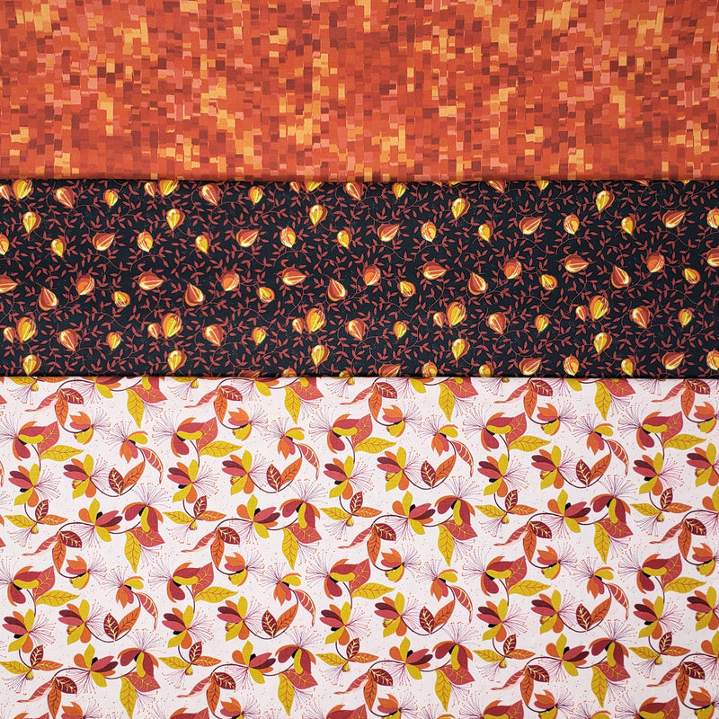 3 Yard Fabric Bundle for Fabric Café Books/Patterns - Fresh Figs 2 (Printed Cotton)