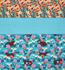 3 Yard Fabric Bundle for Fabric Café Books/Patterns - Loli's Garden (Printed Cotton)