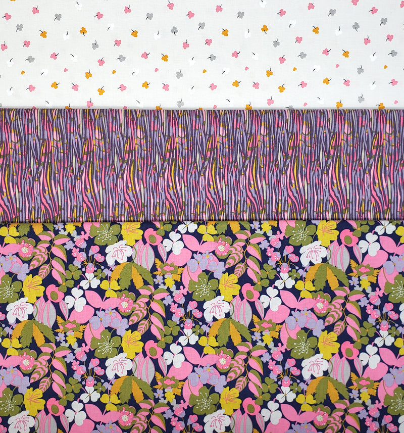 3 Yard Fabric Bundle for Fabric Cafe Books/Patterns - Summer Solstice (Printed Cotton)