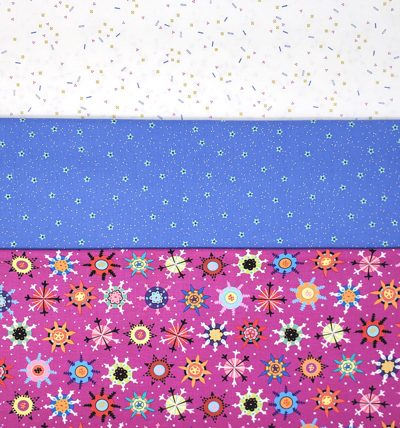 3 Yard Fabric Bundle for Fabric Cafe Books/Patterns - Victoria's Night Out (Printed Cotton)