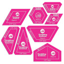 Tumbling Cosmos Pattern and Complete Paper Piece Pack With Acrylic Templates (By Special Order: Read description for full details)