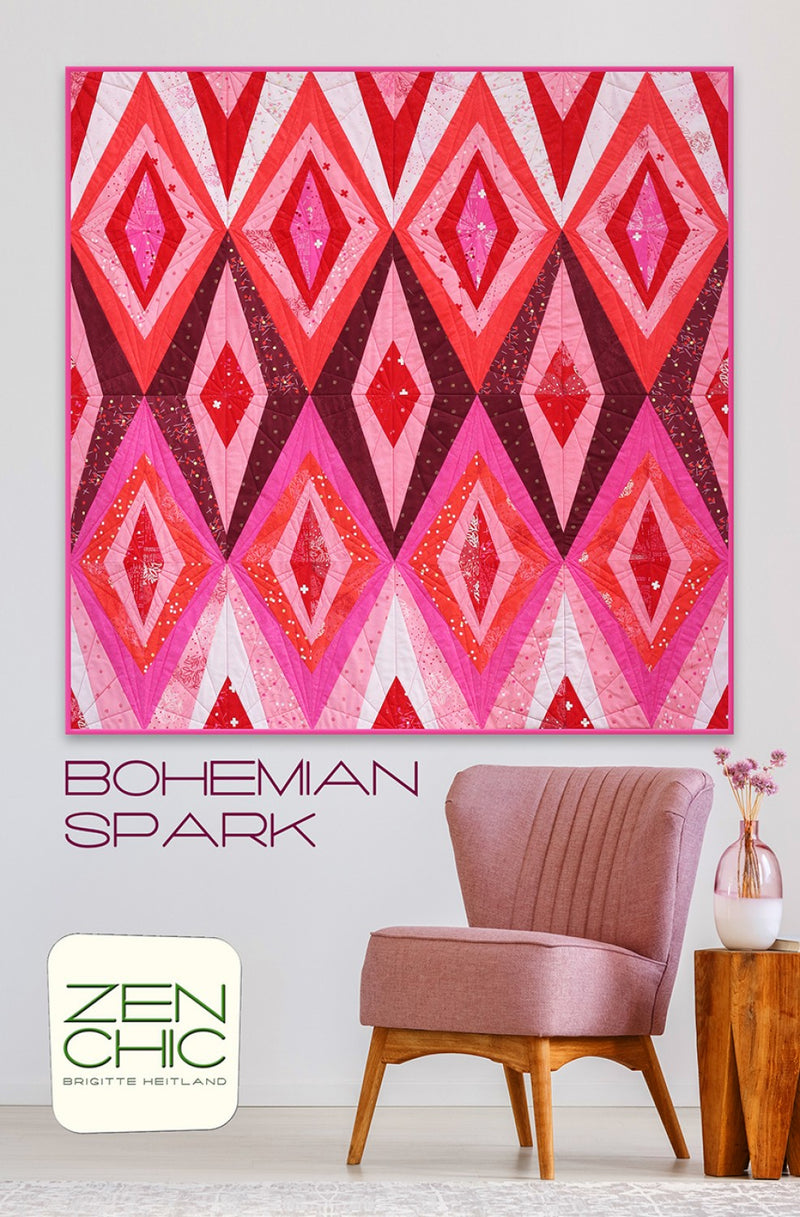 Bohemian Spark Quilt Pattern Zen Chic BSQP