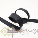 Black Polypropylene Webbing 1" (25mm) Wide