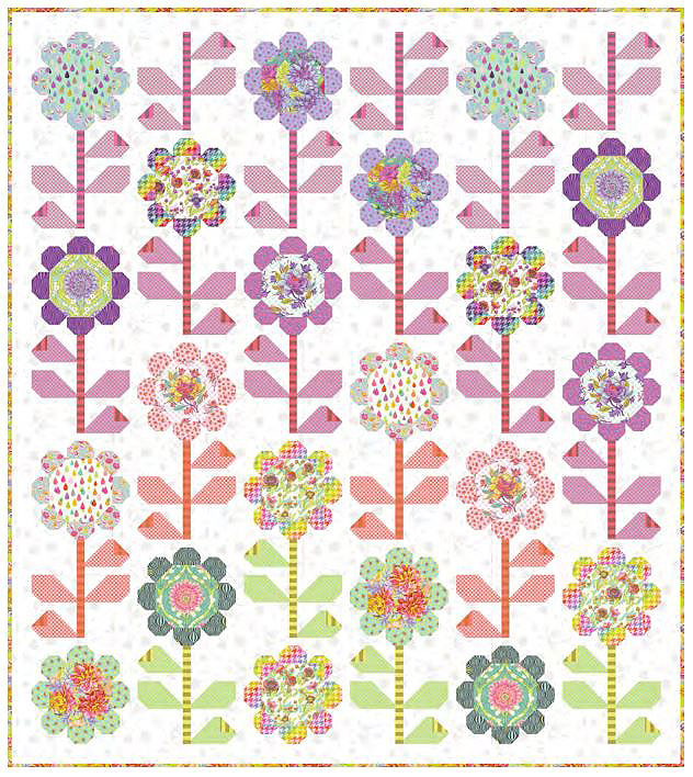 Blooming Bouquet Light Free PDF Quilt Pattern