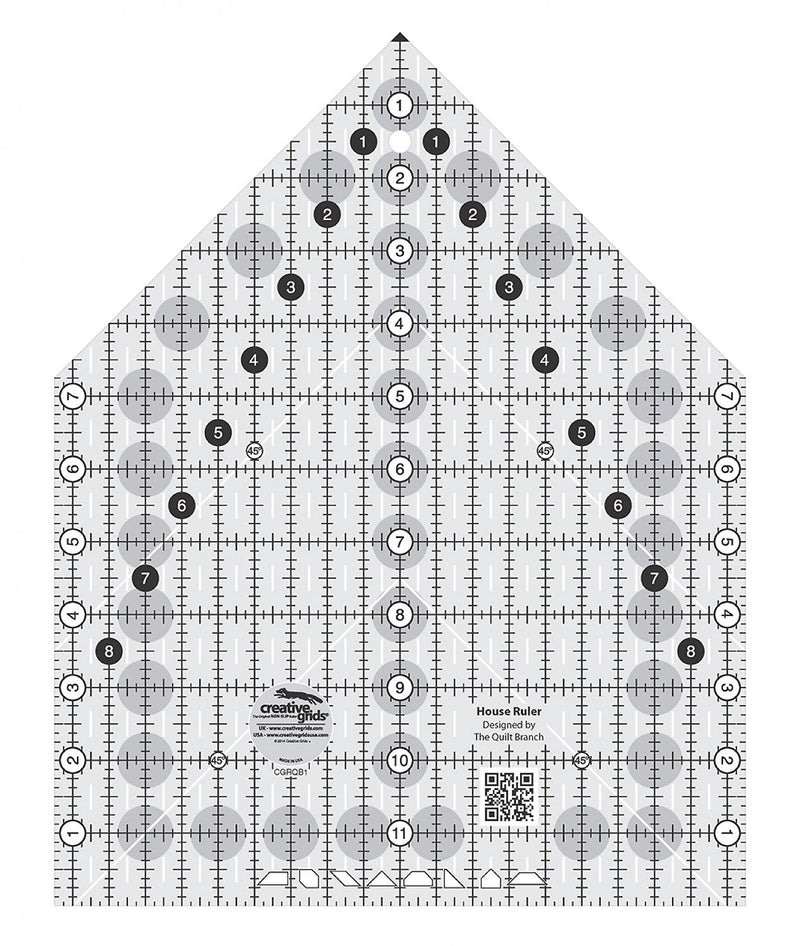 Creative Grids House Quilt Ruler  (By Special Order: Read description for full details)