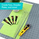Creative Grids 10 Degree Triangle Ruler  (By Special Order: Read description for full details)