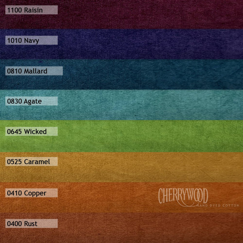 Cherrywood Hand Dyed Fabric 8-Step Fat Quarter Bundle Colorado