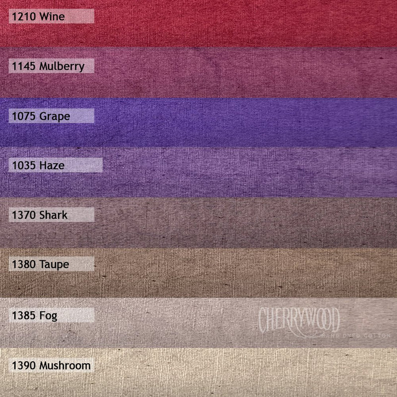 Cherrywood Hand Dyed Fabric 8-Step Fat Quarter Bundle Seattle