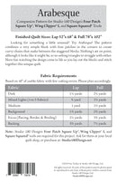 Arabesque Pattern Picture of Back of Pattern Studio 180 Design DTP073