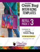 Dancing Diamonds Gem Bag Interfacing Templates