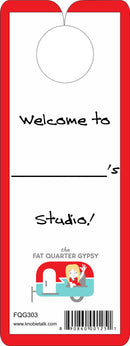 Knobie Talk DNEWO Fabric Fat Quarter Gypsy Back of Sign FQG303