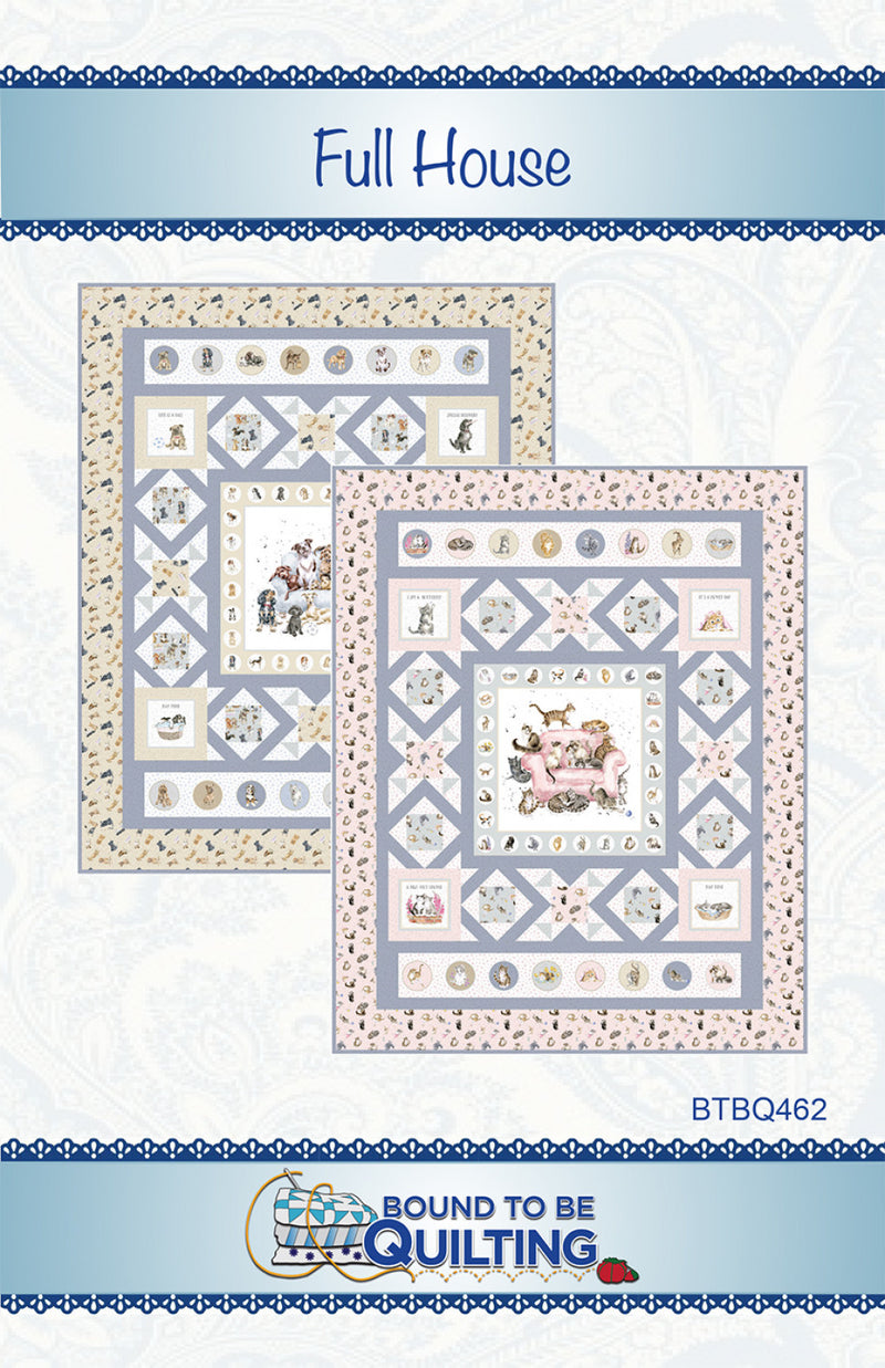 full house quilt pattern front cover