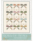 Patterned paper with bow design and 'Rows of Bows by Kassidy Grace' text.