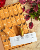 Il Borgo - Aurifil Advent Calendar showing gold spool for 5 winners