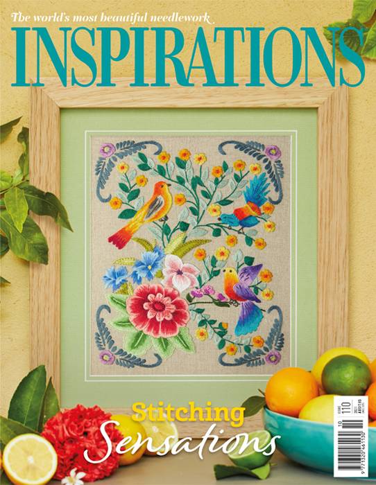 Inspirations Issue 110 - Stitching Sensations front cover