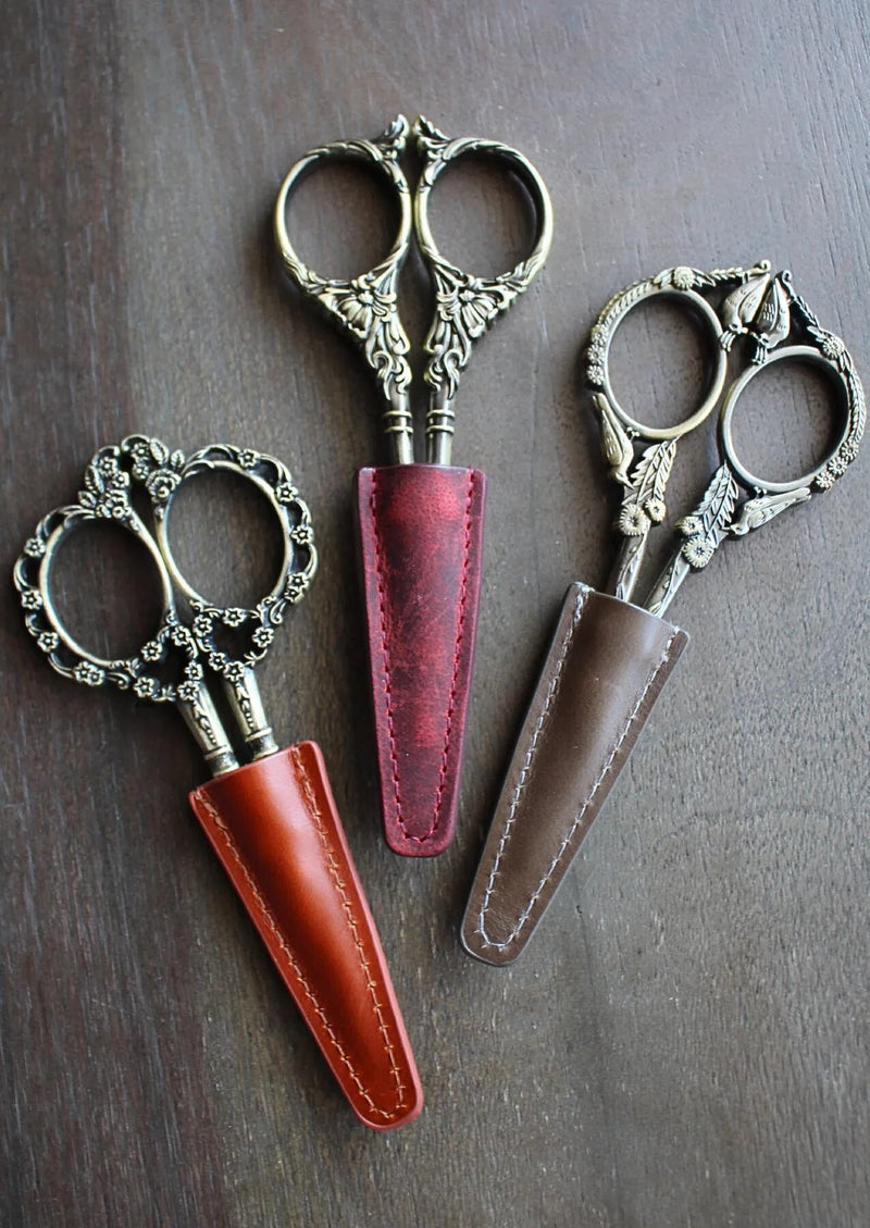 Leather-Scissor-Sheaths picture of all three colors