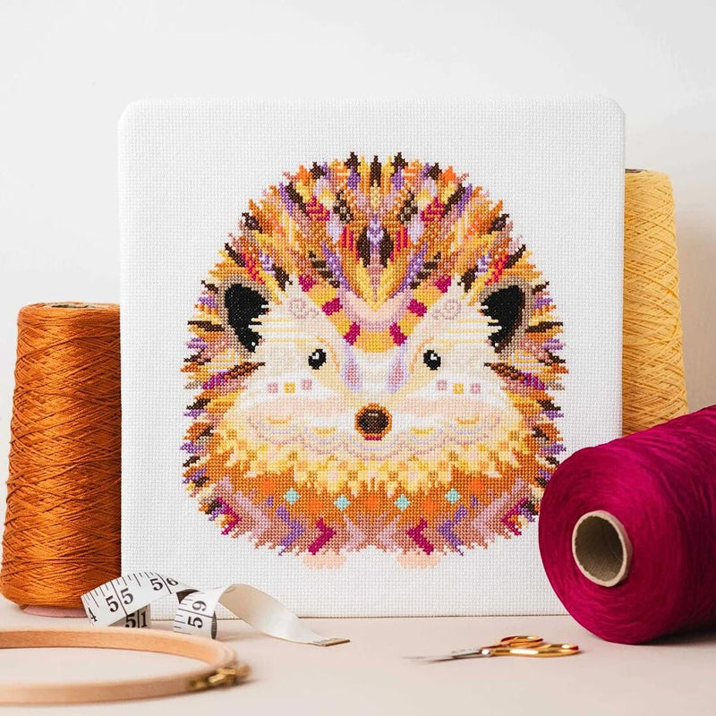 Mandala Hedgehog Cross Stitch Pattern