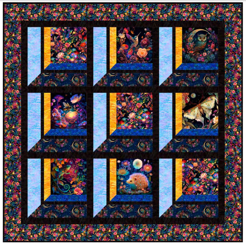 Moonlit Windows free pdf quilt pattern picture