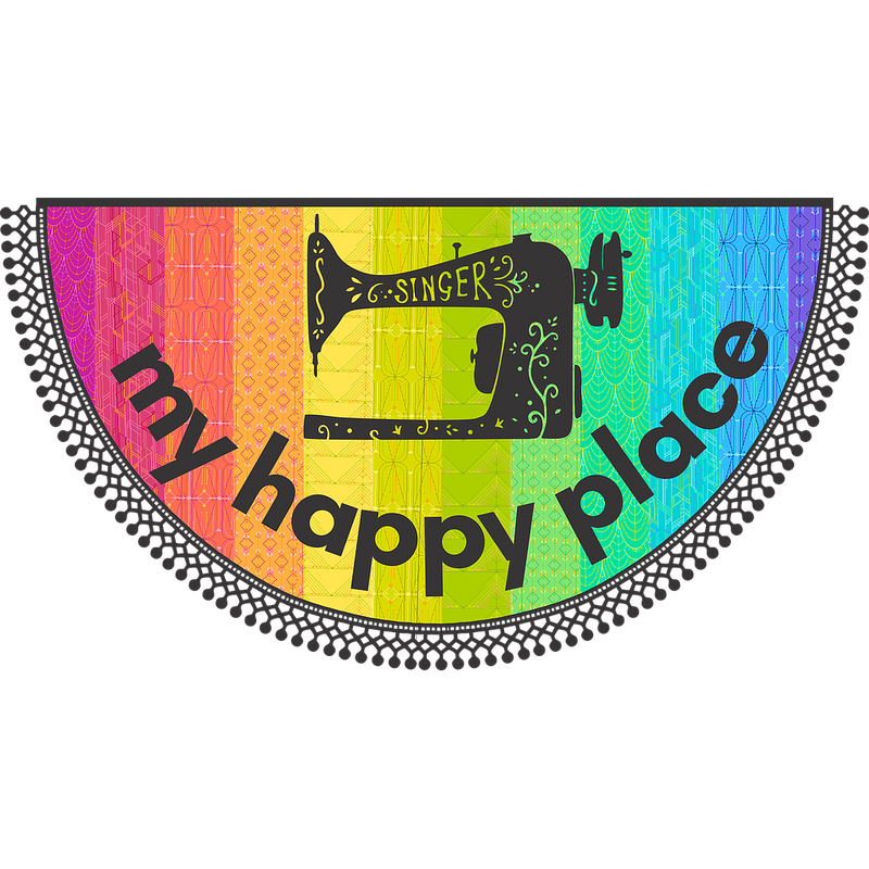 My Happy Place Laser Cut Kit is Pre-Cut and Pre-Fused by Madi Hastings Laser Cut Quilts LCQ-MHP