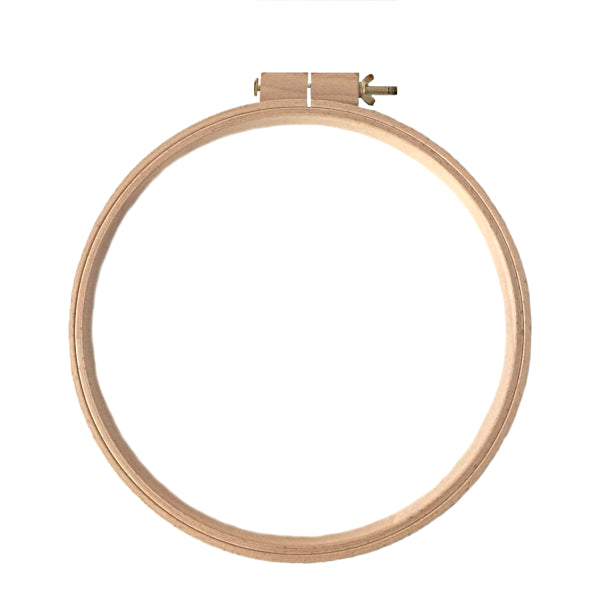 Nurge Beech Round Quilt Hoops 24mm (1 inch) Deep showing vertical orientation