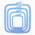 Nurge rectangular plastic hoops blue